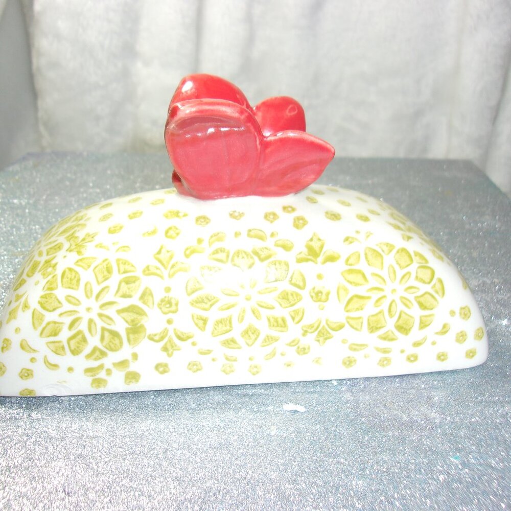H-233 PIER 1 BUTTERFLY BUTTER DISH LID